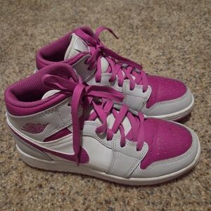 Air Jordan 1 Kids' Pink Shoes Size 4